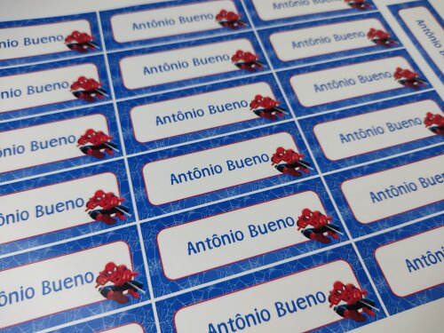 Kit etiqueta escolar homem aranha