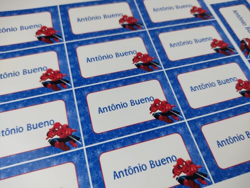 Kit etiqueta escolar homem aranha