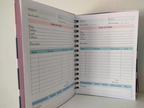 Caderno de pedidos