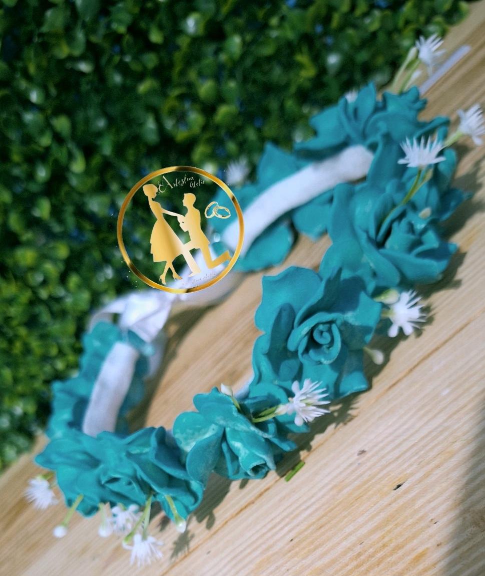 Coroa tiaras infantil verde serenity, ensaio fotográfico, format