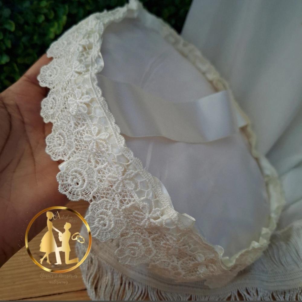 Porta alianças champanhe