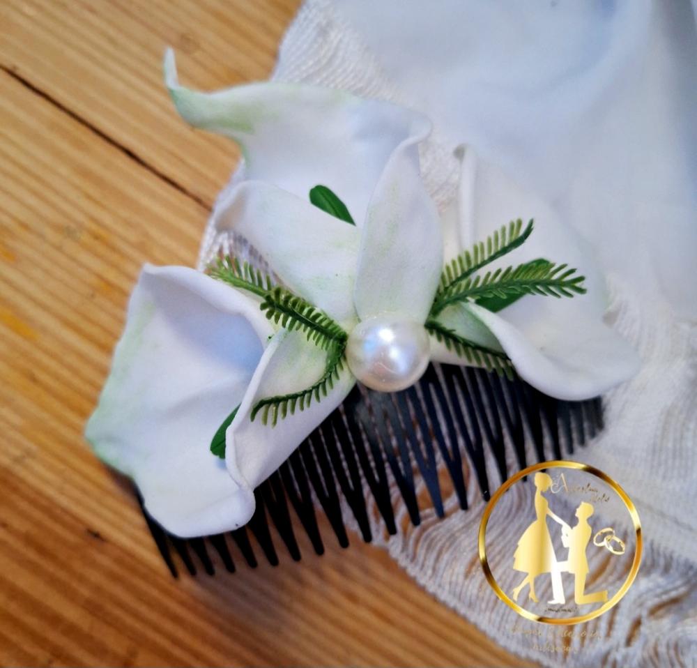 Grinalda de noiva copo de leite