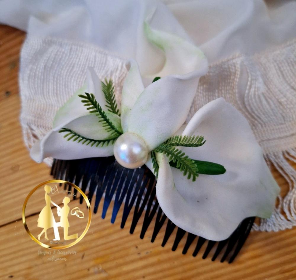 Grinalda de noiva copo de leite