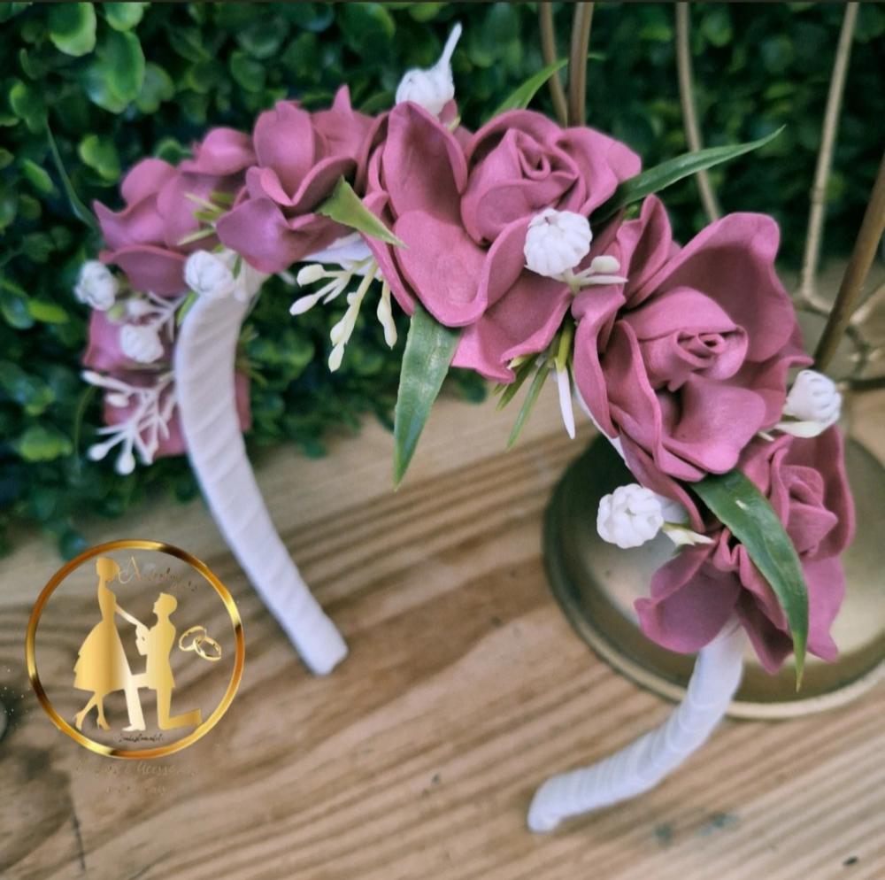 Tiaras de luxo infantil para daminhas e floristas