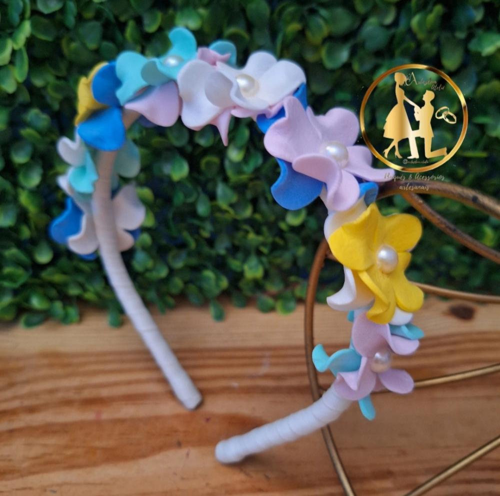 Tiara infantil Jardim encantado