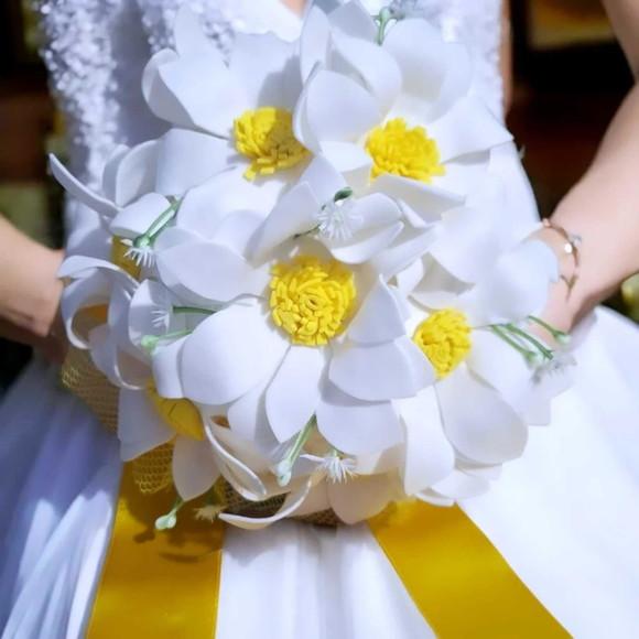 Buquê de Noiva Margaridas Brancas - Pequeno-eva
