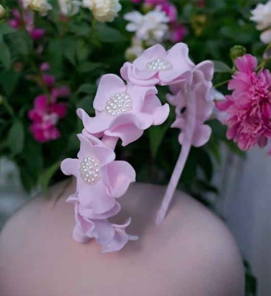 Tiara Infantil Rosa Claro Eva