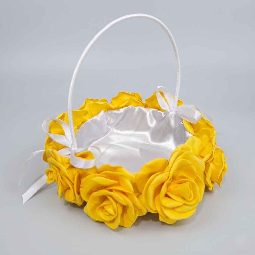 Cesta para Florista Amarelo Girassol em EVA – Cestinha para Dam
