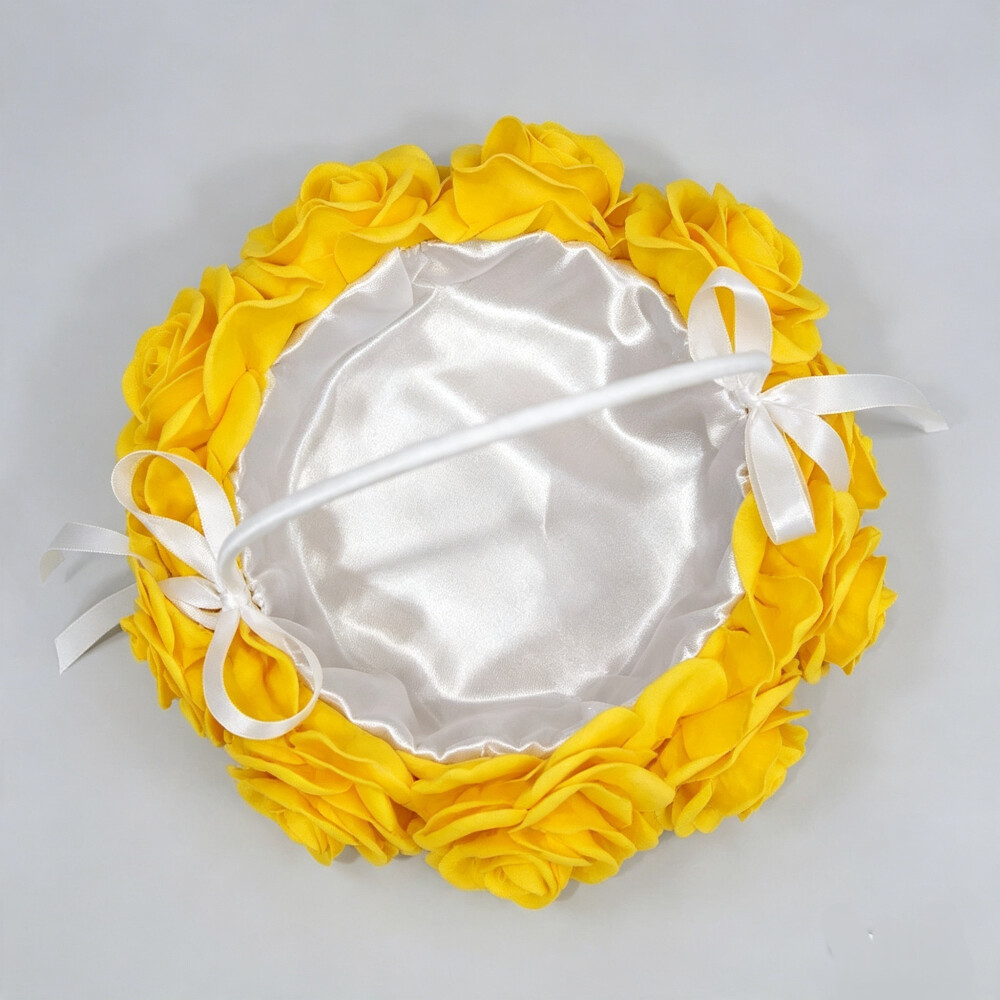 Cesta para Florista Amarelo Girassol em EVA – Cestinha para Dam