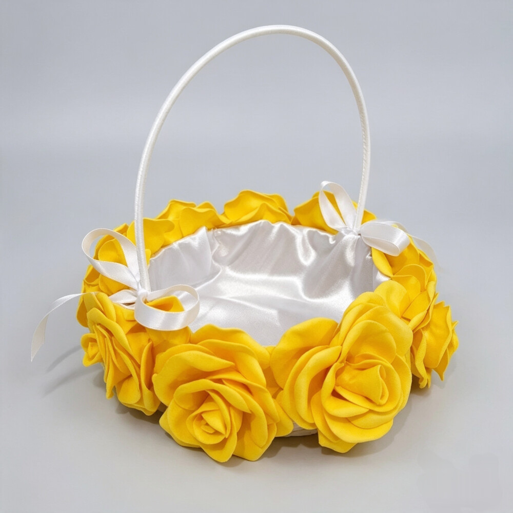Cesta para Florista Amarelo Girassol em EVA – Cestinha para Dam