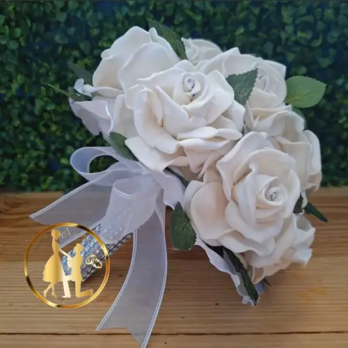 Buquê de noiva branco Grande eva