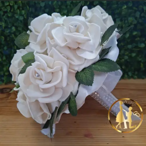 Buquê de noiva branco Grande eva