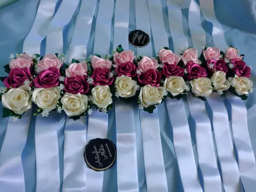 04 Corsagens de cetim para madrinhas noiva casamento