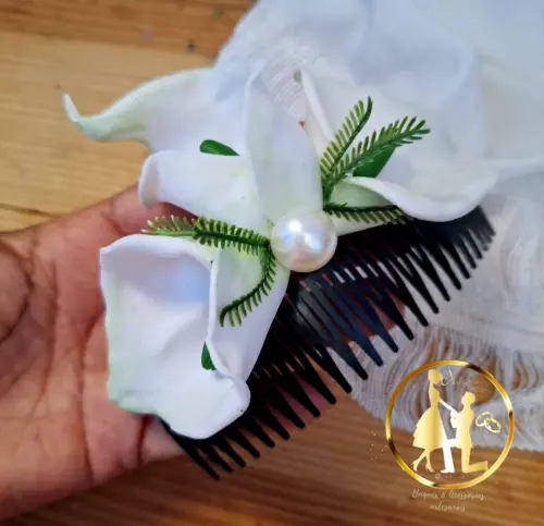 Grinalda de noiva copo de leite