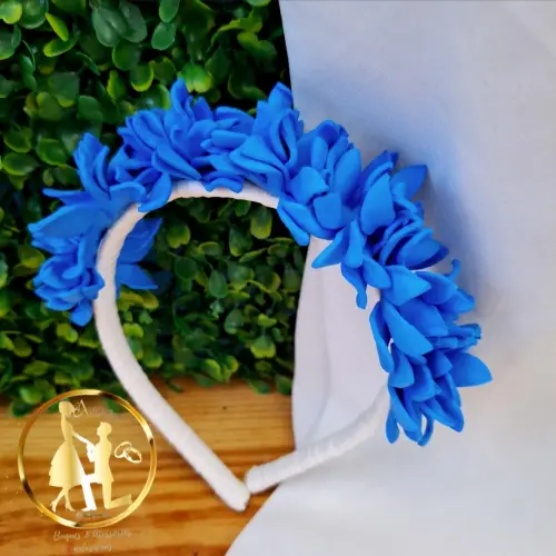 Tiara infantil de luxo amarelo verde azul vermelho