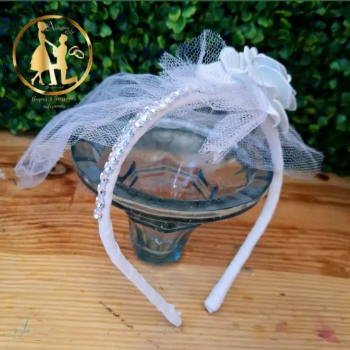 Tiara com véu festa fantasia despedida