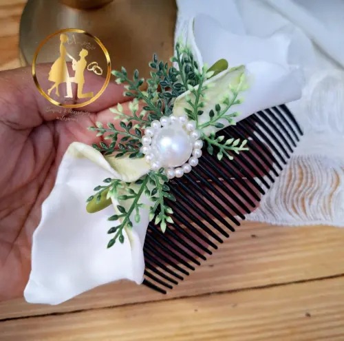 Grinalda de noiva copo de leite branco