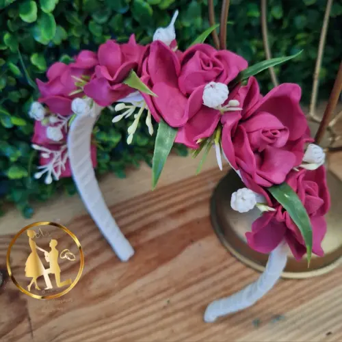 Tiaras de luxo infantil para daminhas e floristas