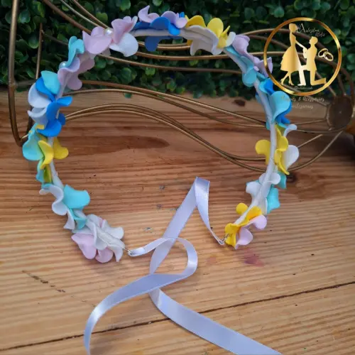 Tiara coroa infantil Jardim encantado