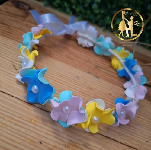 Tiara coroa infantil Jardim encantado