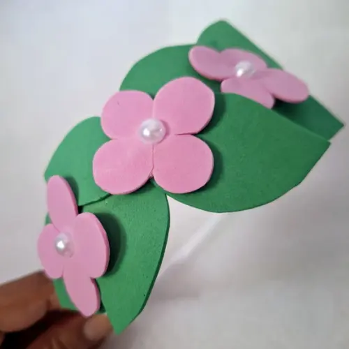 Tiara Moana Rosa Infantil Fantasia Festa Artesanal Eva