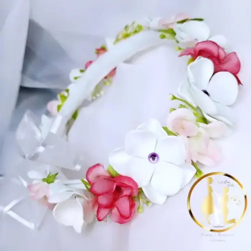 Headband Infantil de Flores Artezlua.ateliê