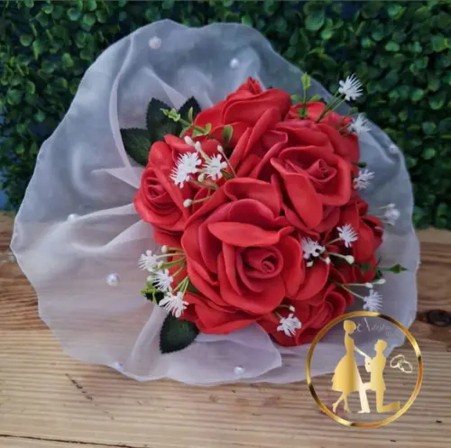 Buquê Vermelho Caipira Matuto Artezlua.ateliê