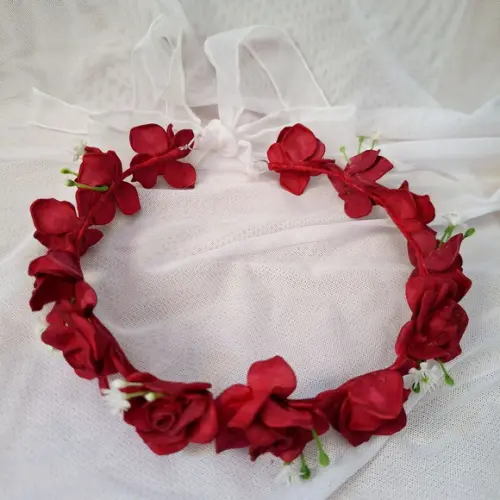 Tiara Vermelha Headband -artesanal-eva