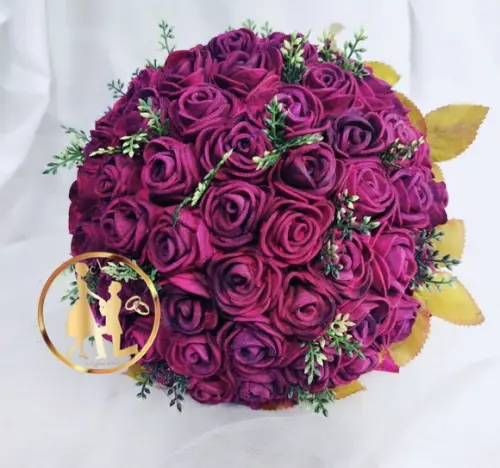 Buquê Fúcsia Rosa Pink Grande- Eva