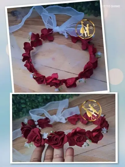 Tiara de Rosas Vermelhas Eva