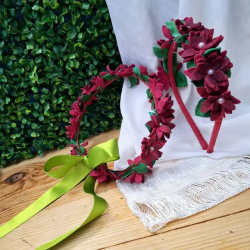 Acessórios para Cabelos Vermelho Marsala