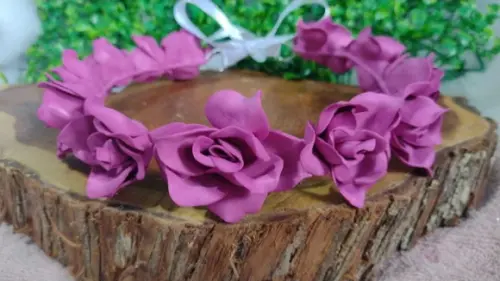Coroa de Flores Daminha Violeta