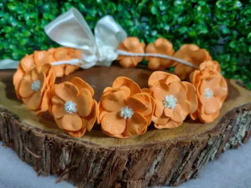 Coroa de Flores Adulto Ensaio Casamento Gestante Primavera