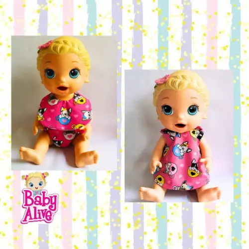 Kit Roupa para Baby Alive - 3 Peças
