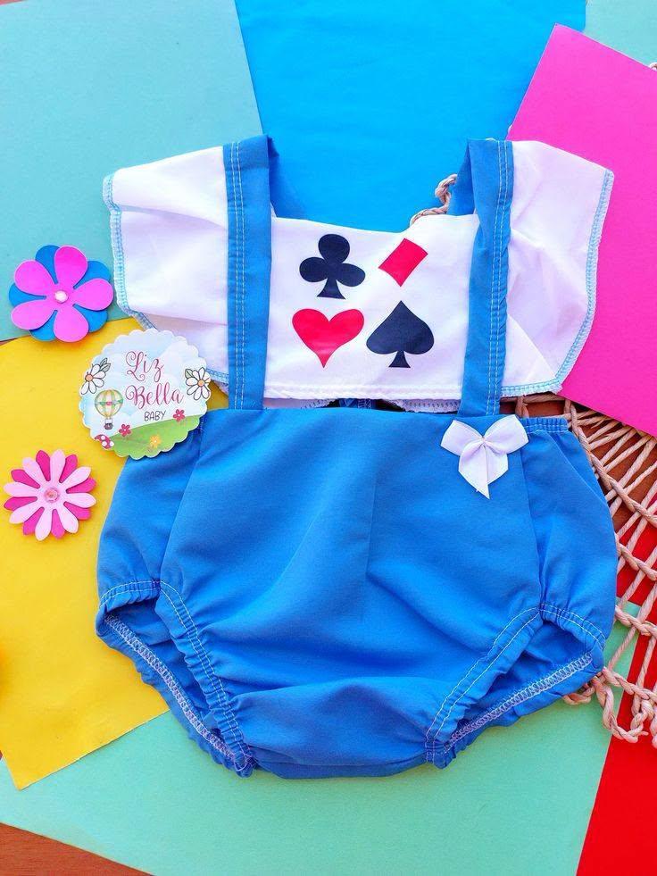Romper Alice no Pais das Maravilhas - Tamanho P - Mesversario