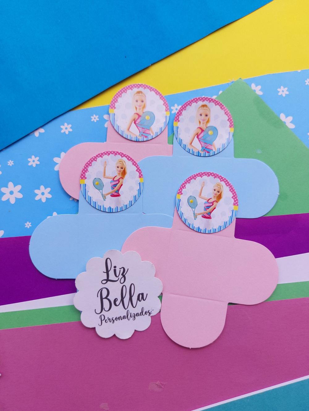 Forminhas para doces Barbie Beach Tenis