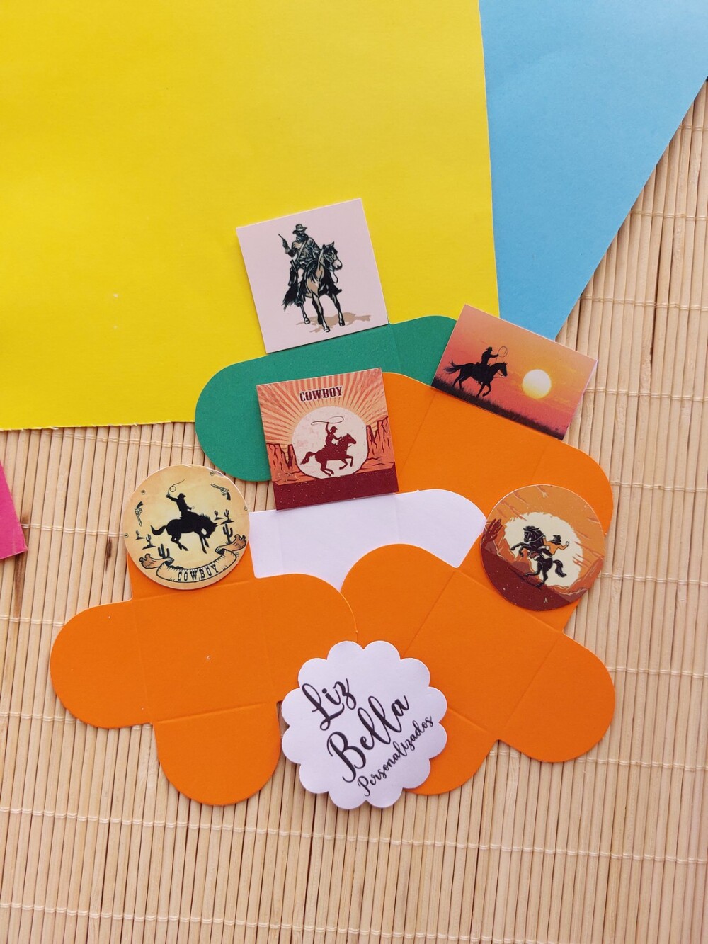 Forminhas para doces Faroeste - country 100 Unidades