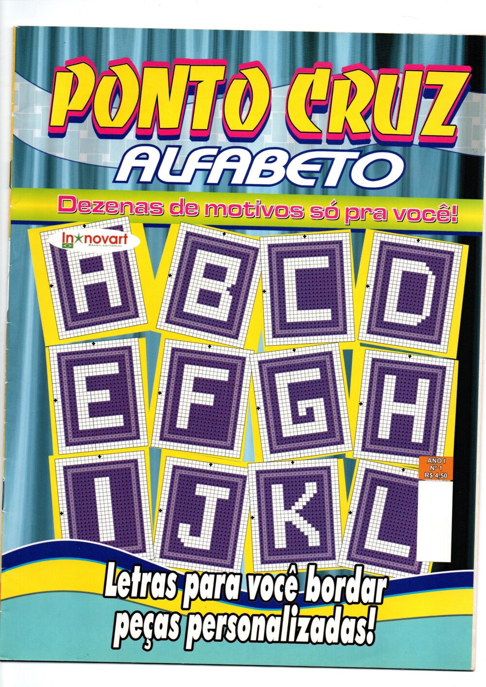 Revista ponto Facil Ponto Cruz Alfabeto - Arquivo Digital