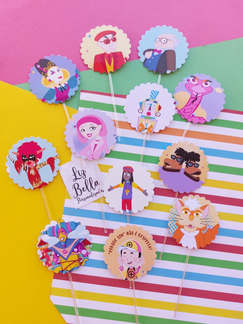 Topper para doces Castelo Rá tim Bum 50 Unidades