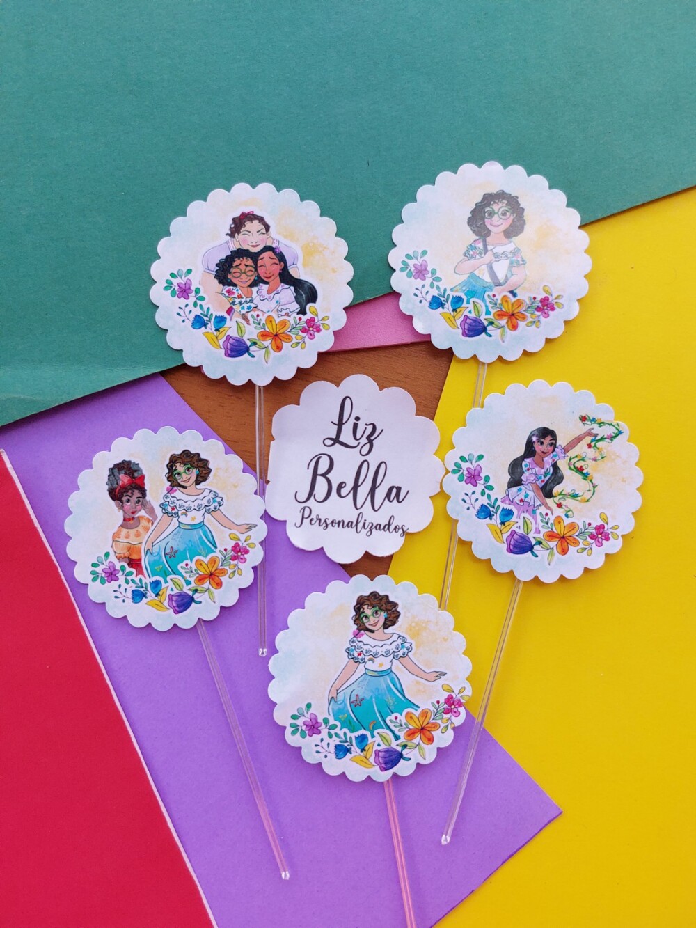 Topper para doces Encanto 50 Unidades