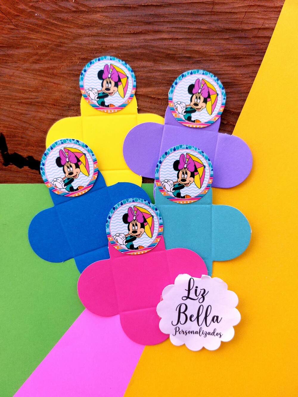 Forminhas para doces Pool Party da Minnie 100 Unidades