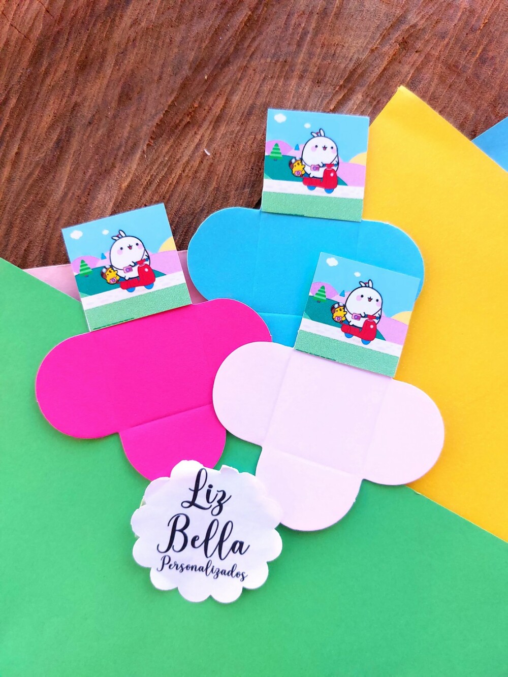Forminhas para doces Molang 100 Unidades