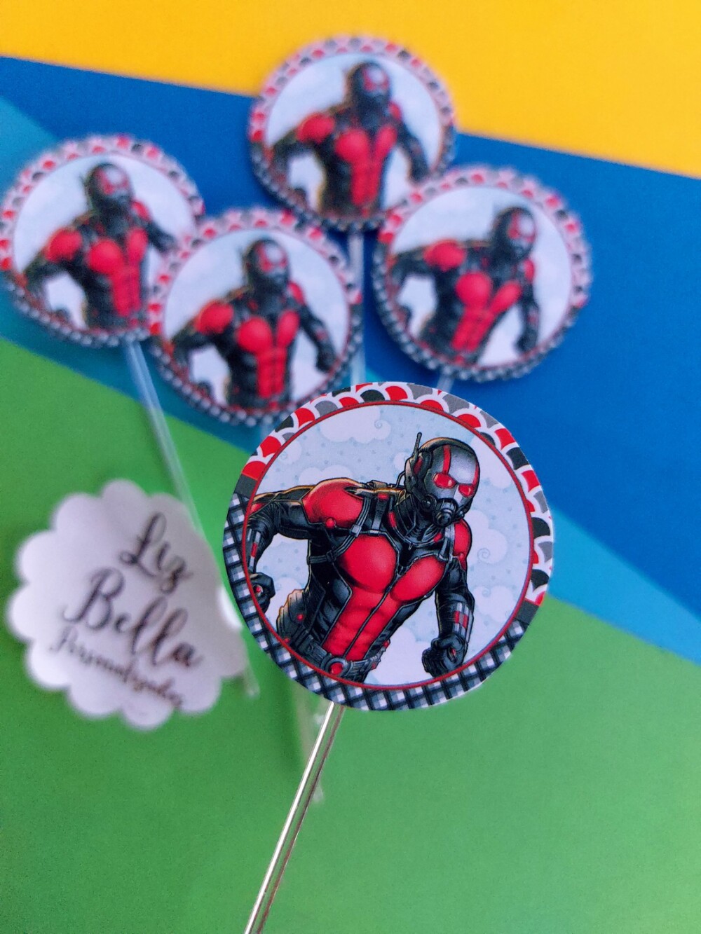Topper para doces Homem Formiga 50 Unidades