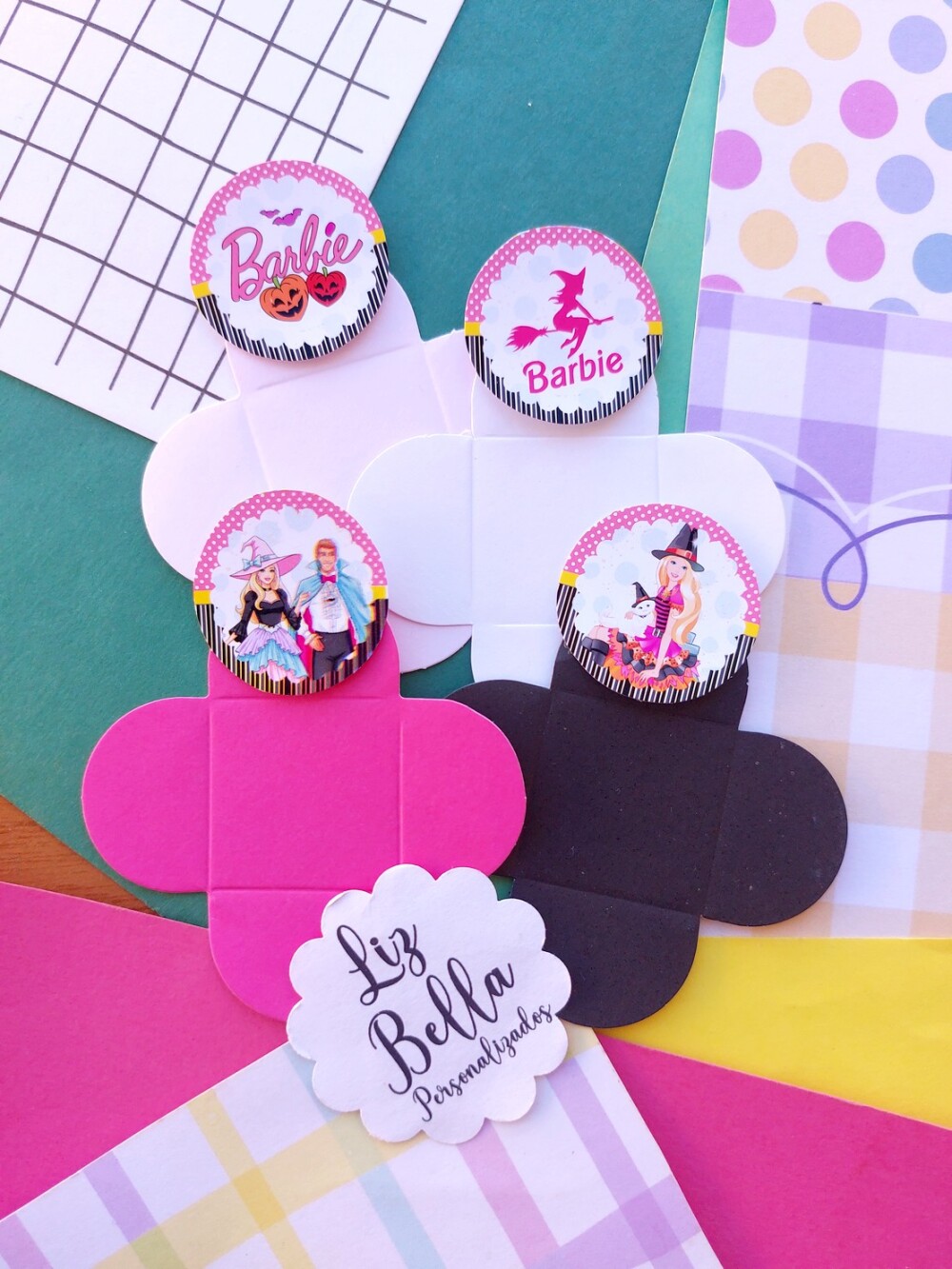 Forminhas para doces Barbie halloween  100 Unidades