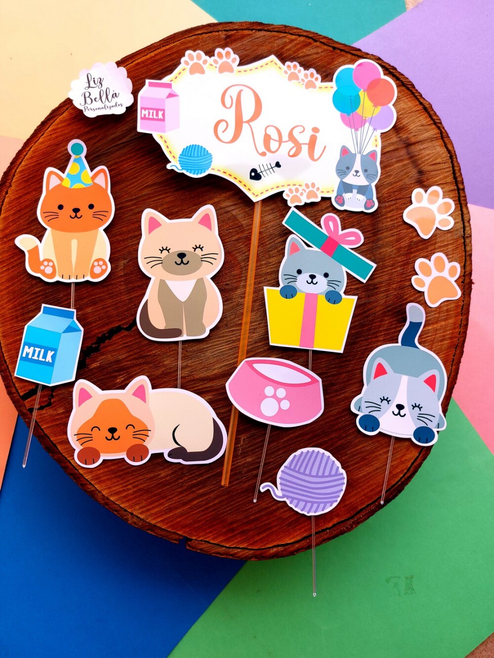 Topo de bolo Gatinhos