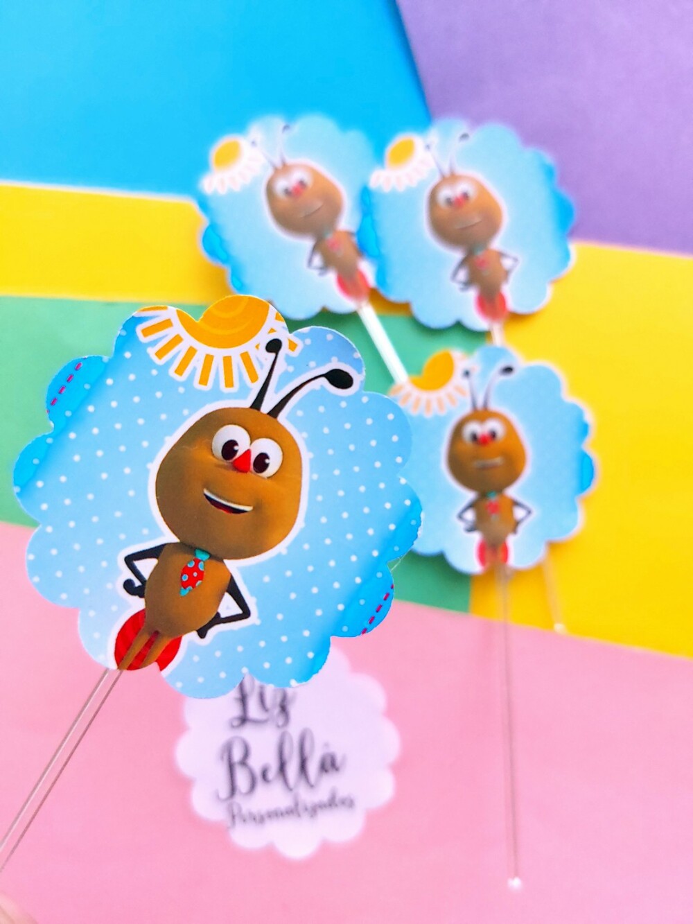 Topper para doces Bichikids 50 Unidades