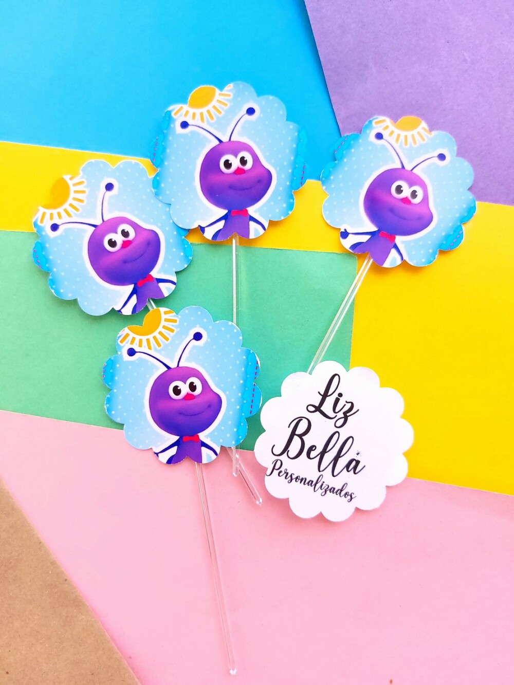 Topper para doces Bichikids 50 Unidades