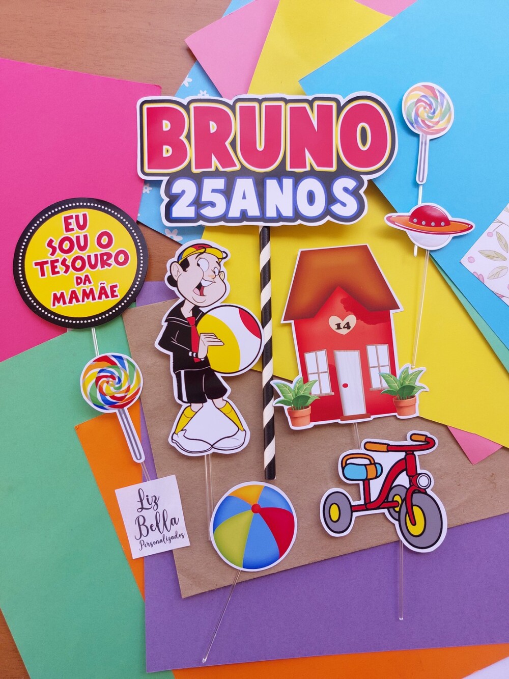 Topo de bolo Kiko