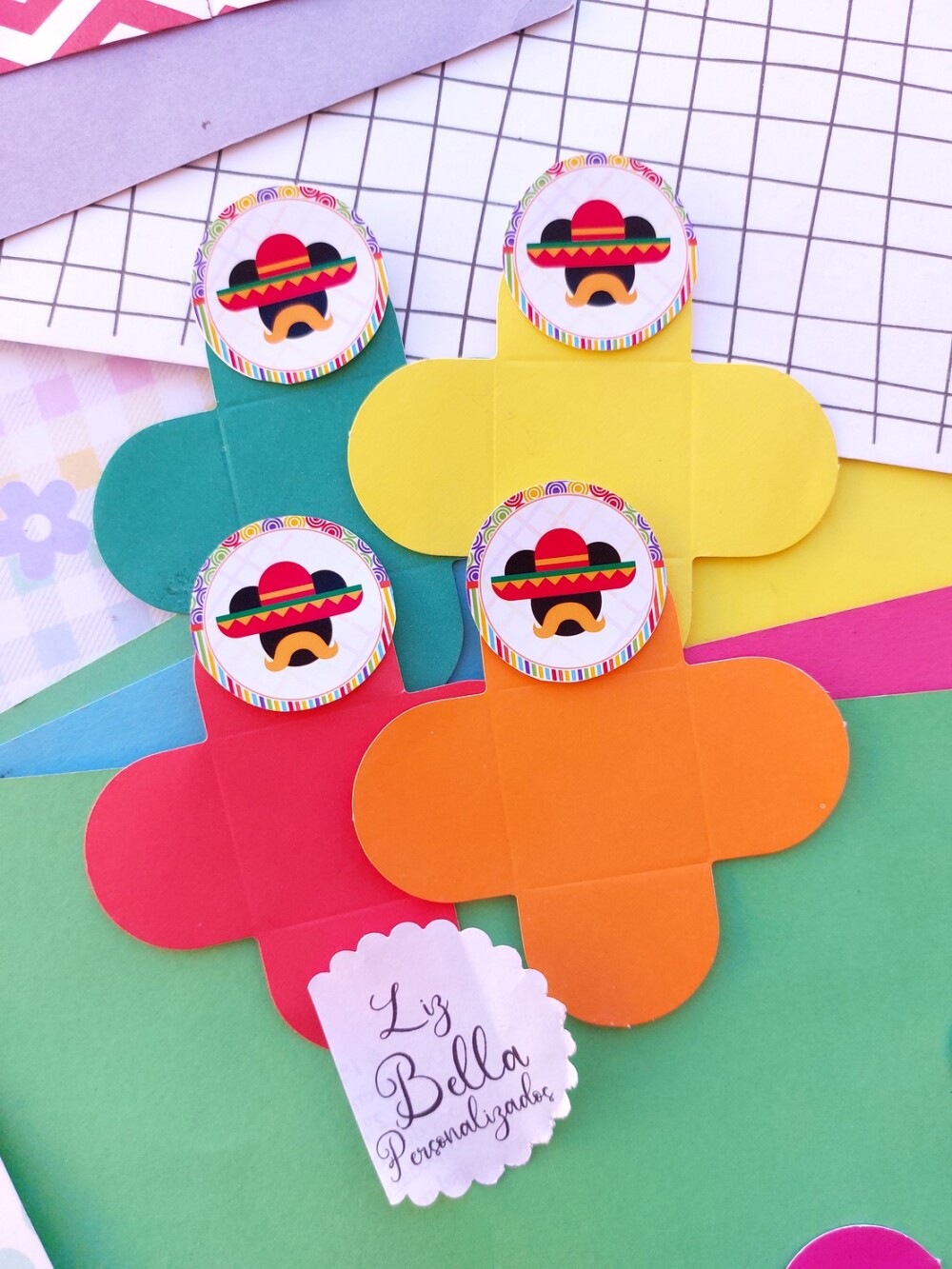 Forminhas para doces Mickey Mexicano 100 Unidadea