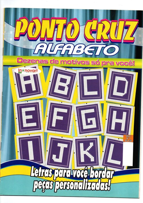 Revista ponto Facil Ponto Cruz Alfabeto - Arquivo Digital